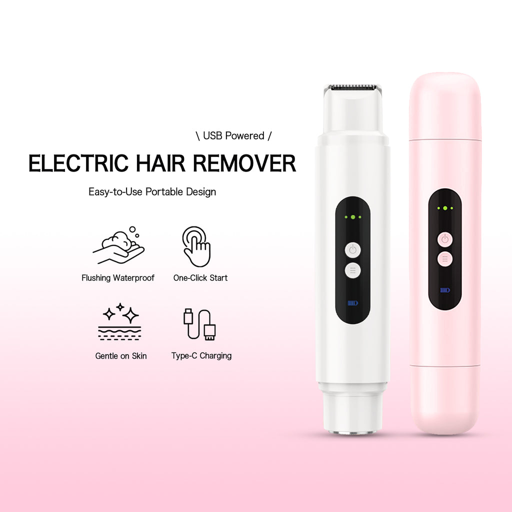 2-in-1 Waterproof Shaver for Women – Dual Head Bikini Trimmer for Body, Legs, Underarm & More