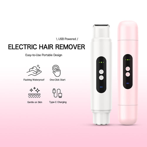2-in-1 Waterproof Shaver for Women – Dual Head Bikini Trimmer for Body, Legs, Underarm & More