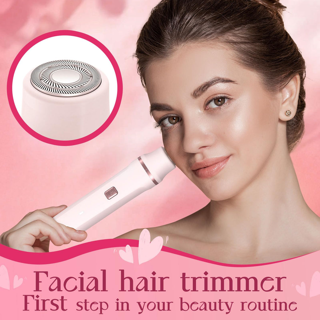 Bikini Trimmer for Women - Painless Electric Razors for Silk Skin,Cordless Body Shaver for Trip,Replaceable Lady Facial Razor, IPX7 Waterproof&Easy Cleaning, Stocking Stuffers Christmas Gifts